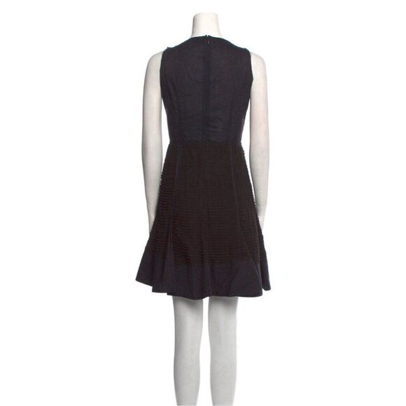prada authentic Solid Black Textured Vintage Tank A Line Mini Dress 38 Xs - Picture 3 of 8